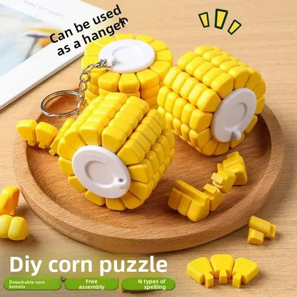 CORN PUZZLE KEYRING
