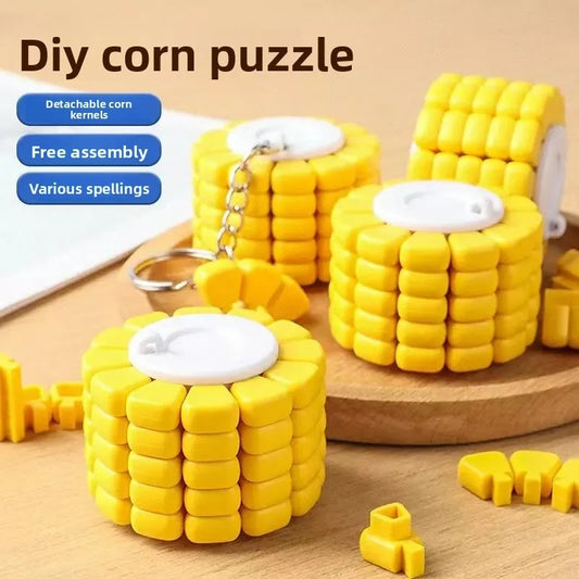 CORN PUZZLE KEYRING