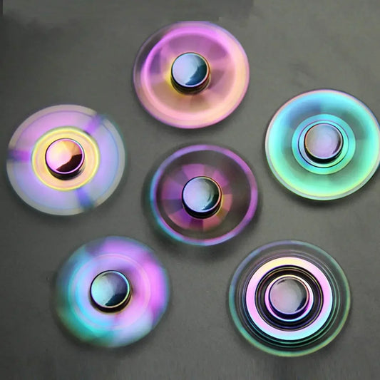 Creative EDC Fidget Spinner Metal Toy Rainbow Spiner R118 Hand Spinner Toys Adult Relieves Stress Children Raytheon Mushroom
